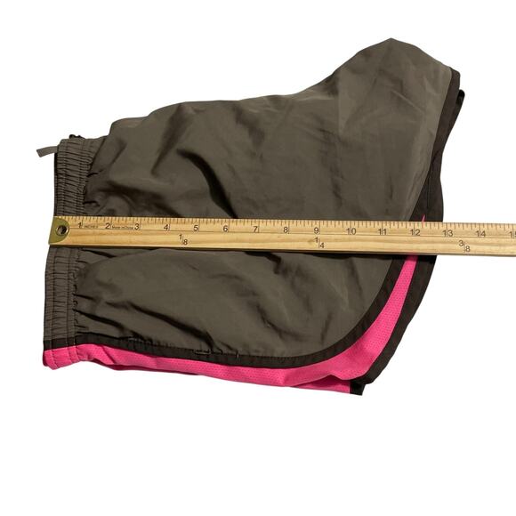 Nike Womens Athletic Shorts Medium Brown Tempo Dri Fit Lined Running Workout - Picture 12 of 12